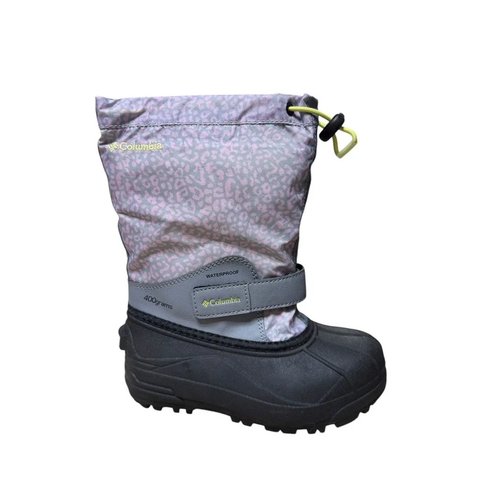 Columbia Powderbug Plus II  Winter Snow Boots Kids Size 1Y Youth No‎ Box